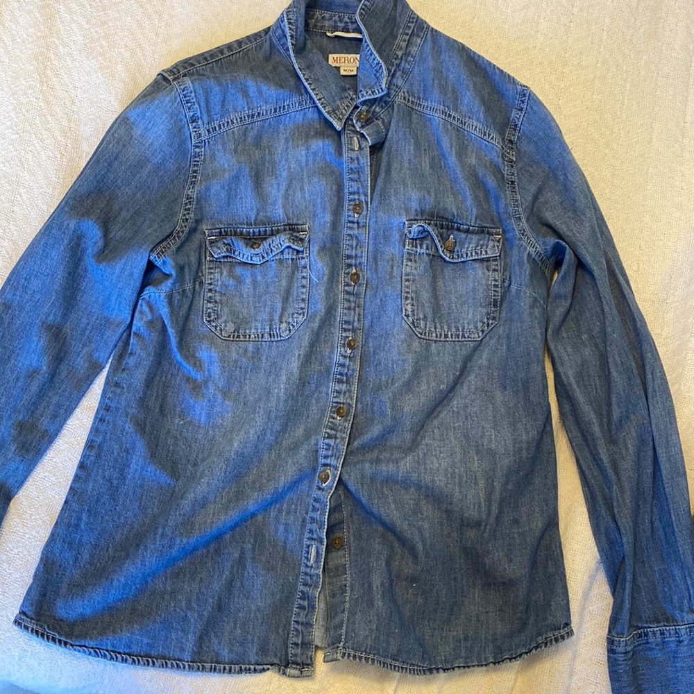 Size medium jean button up